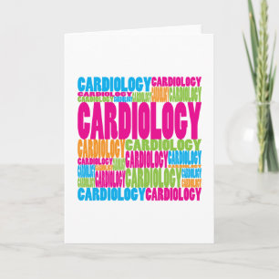 Tarjeta Cardiología colorida