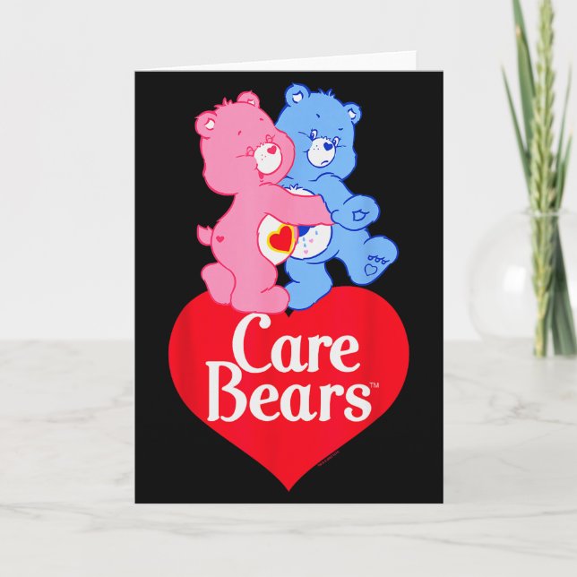 Tarjeta Care Bears Love-a-lot Bear &amp; Grumpy San Valent (Anverso)