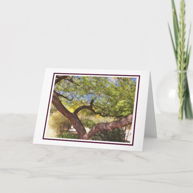 Tarjeta Carefree Tree Blank Card (Anverso)