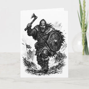 Tarjeta Carga de Guerrero Vikingo - Batalla de Tinta
