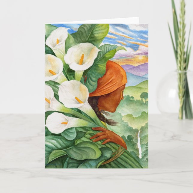 Tarjeta Cargando Calla Lilies (Anverso)