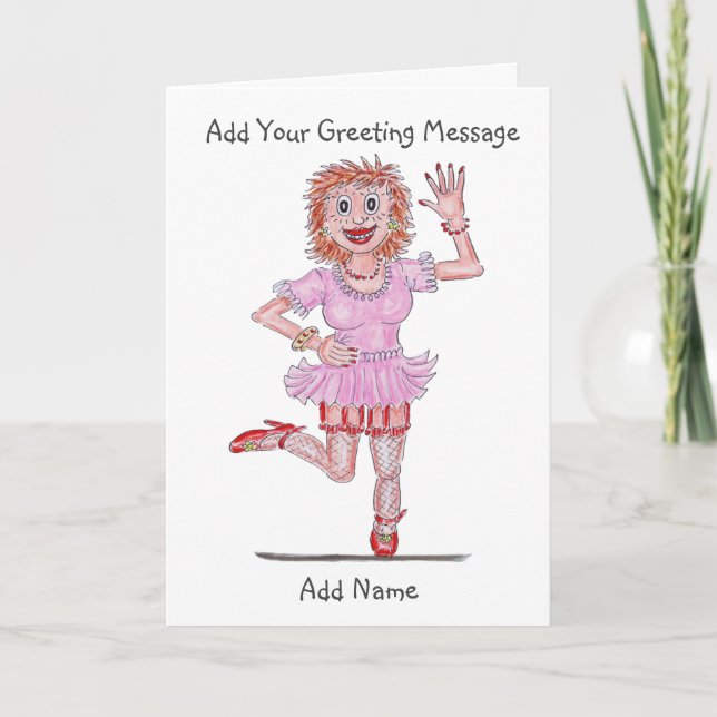 Tarjeta Caricatura de Saucy Woman Card (Anverso)