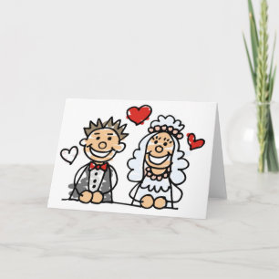 Tarjeta cariñosa de los pares de la boda (2)
