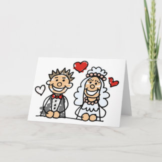 Tarjeta cariñosa de los pares de la boda (2)