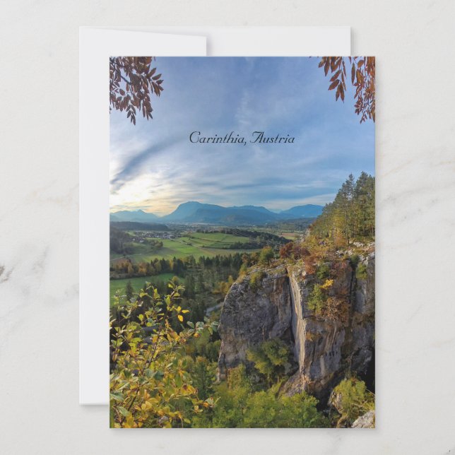 Tarjeta Carintia, Austria (Anverso)