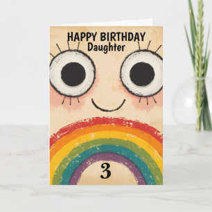 TARJETA CARITA FELIZ ARCOÍRIS