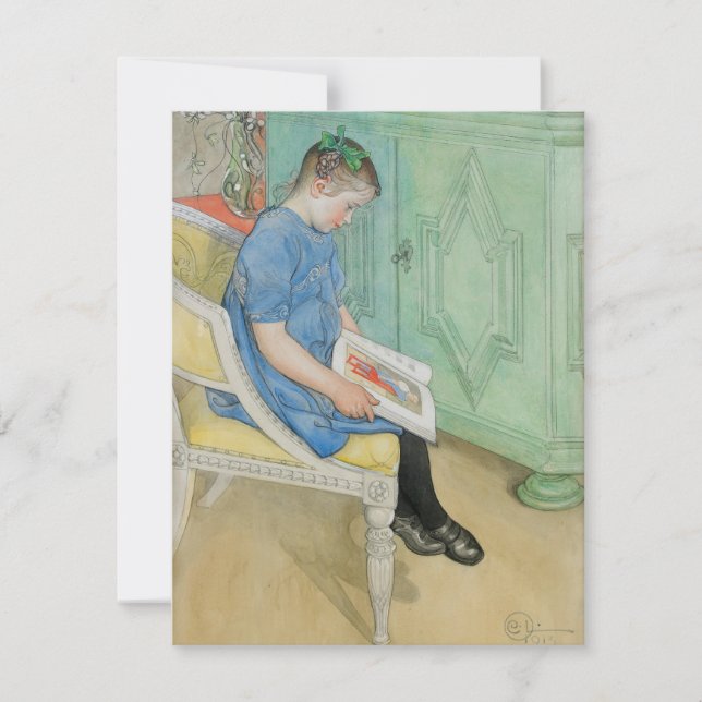 Tarjeta Carl Larsson - Anna-Johanna, (Anverso)