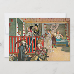 Tarjeta Carl Larsson - Un día de celebración