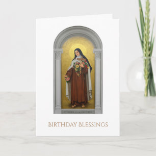Tarjeta Carmelite Nun St. Therese the Little Flower