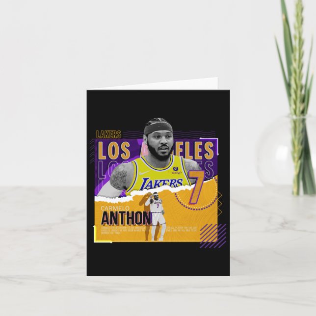 Tarjeta Carmelo-anthony-baloncesto-papel-posters-lakers Ac (Anverso)