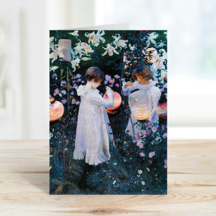 Tarjeta Carnación, Lily, Lily, Rosa John Singer Sargent