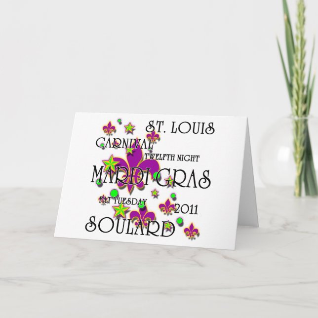 Tarjeta Carnaval 2011 de Soulard (Anverso)