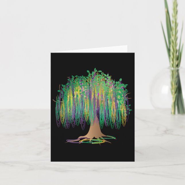 Tarjeta Carnaval de Mardi Gras (Anverso)