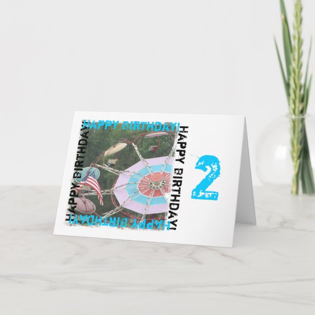 Tarjeta Carnaval, ¡Feliz cumpleaños! (Anverso)