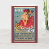 Carnaval francés vintage de Niza 1934