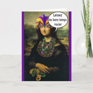 Tarjeta Carnaval Mona Lisa