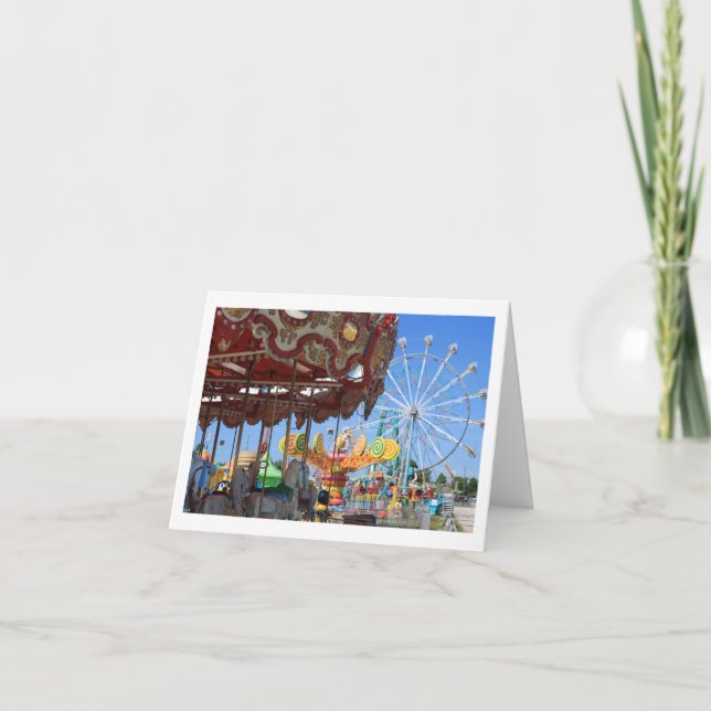 Tarjeta Carnaval Notecard en blanco (Anverso)