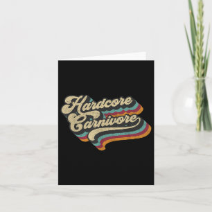 Tarjeta Carne Carnívora Hardcore Comer Bbq Lover 70 Retro