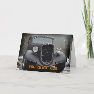 Tarjeta Carné de amistad humorística de camión vintage