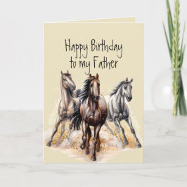 Tarjeta Carné de animales para el padre de los caballos sa