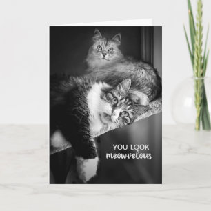 Tarjeta Carné de cumpleaños Meowvelly