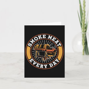 Tarjeta Carne de humo todos los días Grill Grill Rbecue Bb