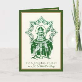 Tarjeta Carné de Shamrock del Día de San Patricio