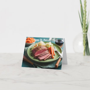 Tarjeta Carne de ternera en conserva con repollo y zanahor