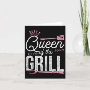 Tarjeta Carne Graciosa Barbacoa Chef Mujeres Regalo Bbq ah