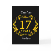 Carnelian Gemstone boda aniversario 17 años