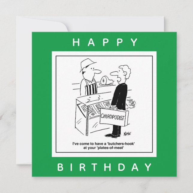 Tarjeta Carnicero y Personalizado de jerga jerárquica de C (Anverso)