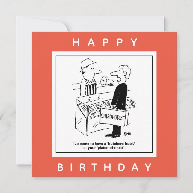 Tarjeta Carnicero y Personalizado de jerga jerárquica de C (Anverso)