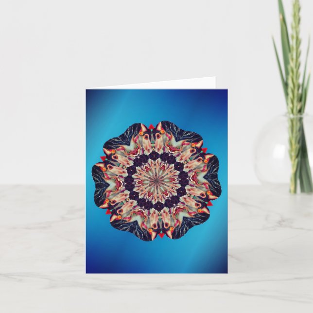 Tarjeta Carousel Horse Abstract Art Note (Anverso)