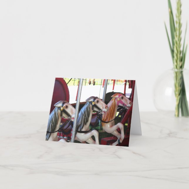 Tarjeta Carousel Horse Memories Note (Anverso)
