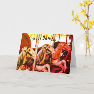 Tarjeta Carousel Horse Recuerdos Cumpleaños