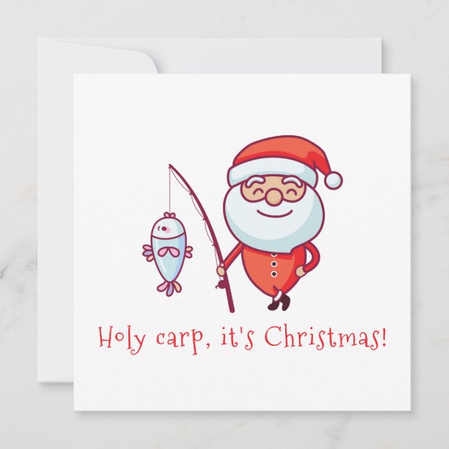 Tarjeta Carpa sagrada son Navidades (Anverso)