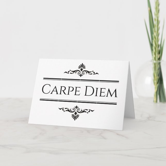 Tarjeta Carpe Diem se apodera del día (Anverso)