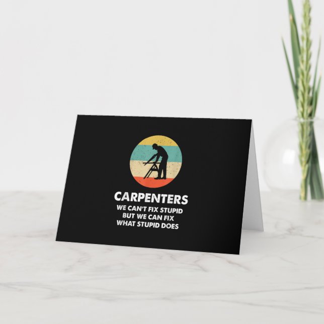 Tarjeta Carpenter Funny Carpenter (Anverso)