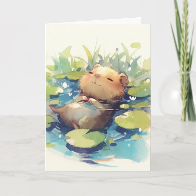 Tarjeta Carpincho Aguas Tranquilas (Anverso)