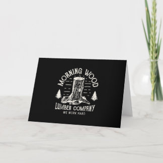 Tarjeta Carpintero de Camping de la Empresa Maderera T Lum