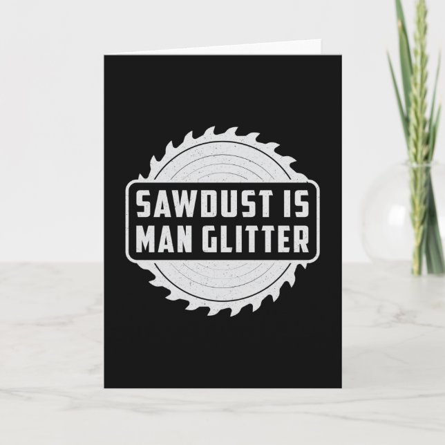 Tarjeta Carpintero de madera de madera Idea de regalo de m (Anverso)