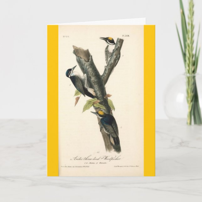 Tarjeta - Carpintero vintage - amigo (Anverso)