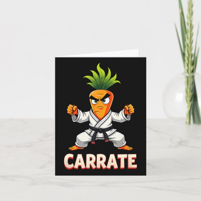 Tarjeta Carrate Karate Entrenador Estudiantil Mma Carrot 1 (Anverso)