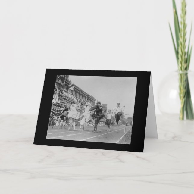 Tarjeta Carrera de vallas de señora Low en Washington, DC (Anverso)