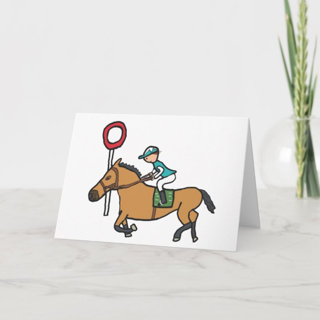 Tarjeta Carreras de caballos (Anverso)