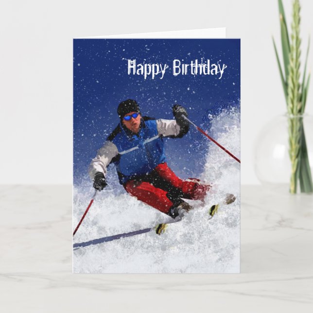 Tarjeta Carreras de esquí por la montaña (Anverso)