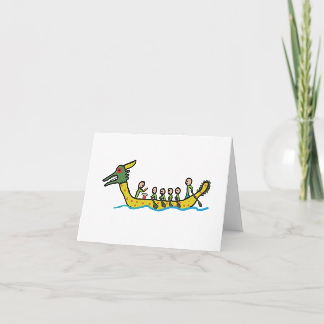 Tarjeta Carreras del barco Dragon (Anverso)