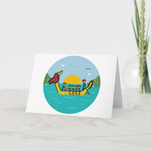 Tarjeta Carreras del barco Dragon