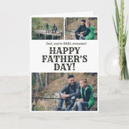 Tarjeta Carrete de Pesca del Día del Padre Personalizado c