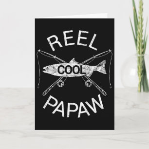 Tarjeta Carrete de Pesca Regalo Cool Papaw Papá Día del Pa